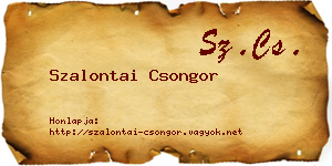 Szalontai Csongor névjegykártya